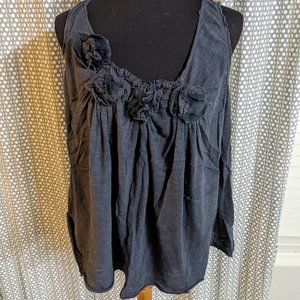 Anthropologie Deletta gray tank top